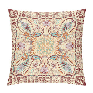 Personality  Paisley Floral Scarf Design Pillow Covers