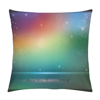 Personality  Abstract Colorful Soft Background With Bokeh Pillow Covers
