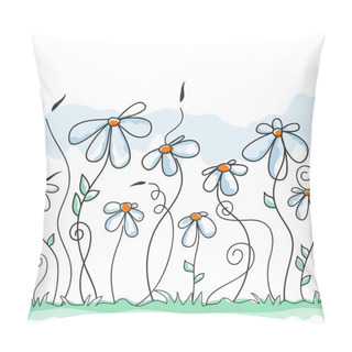 Personality  Cute Flowers Background (seamless Pattern) Pillow Covers