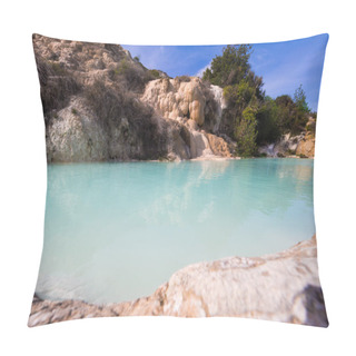 Personality  Natural Swimming Pool With Thermal Spring Water. Pillow Covers