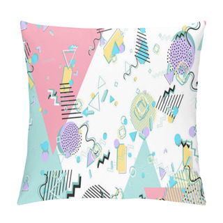 Personality  Memphis Pattern. Geometric Shapes. Hipster Style Pillow Covers