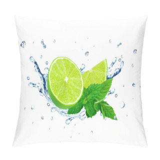 Personality  Lime And Water Splash Pillow Covers