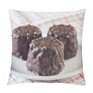 Personality  Chocolate Cookies With Peanuts Pillow Covers