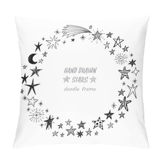 Personality  Hand Drawn Doodle Stars Pillow Covers