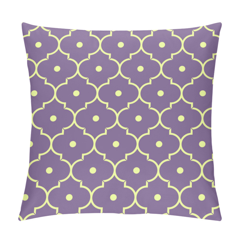Personality  Purple Quatrefoil Pattern Pillow Covers