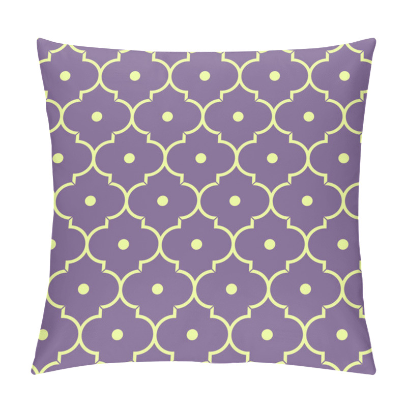 Personality  purple quatrefoil pattern pillow covers