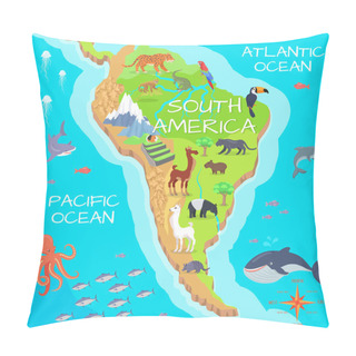 Personality  South America Mainland Cartoon Fauna Species Pillow Covers
