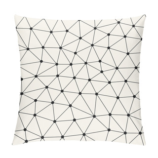 Personality  Abstract Triangle Minimal Geometric Grid Pattern Background Pillow Covers