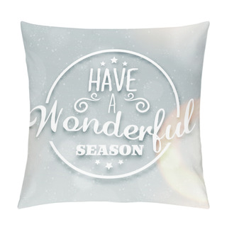 Personality  Merry Christmas Season Greetings Quote Pillow Covers