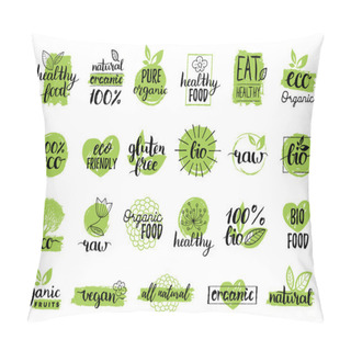 Personality  Eco Organic Bio Logos.   Pillow Covers