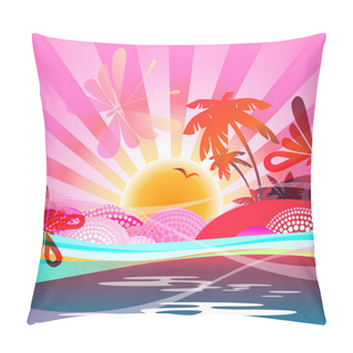 Personality  Summer Background Pillow Covers