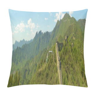Personality  Panorama Of The Great Wall Of China Pillow Covers