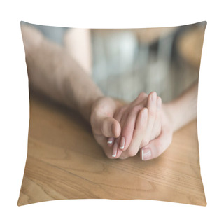 Personality  Couple Holding Hands Pillow Covers