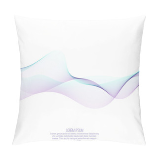 Personality  Techno Vector Abstract Background With Soft Lines. Pillow Covers