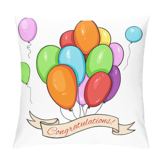 Personality  Vector Greating Card. Pillow Covers