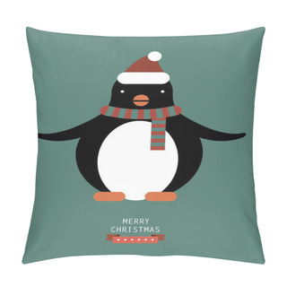Personality  Santa Penguin Greeting Pillow Covers