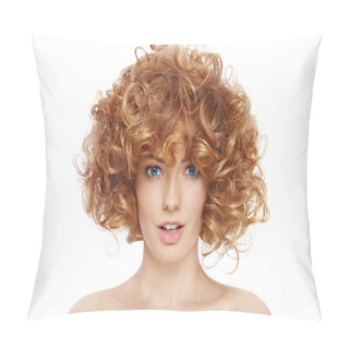 Personality  Curly Hairstyle Pillow Covers