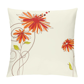 Personality  Cute Floral Greeting Card Pillow Covers