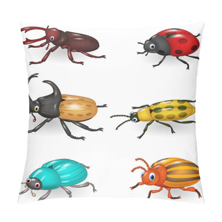 Personality  Cartoon Funny Beetle Collection Pillow Covers