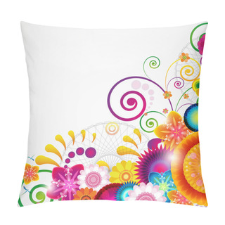 Personality  Gift Festive Floral Design Background. Pillow Covers