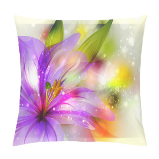 Personality  Background With Abstract Flower Pillow Covers