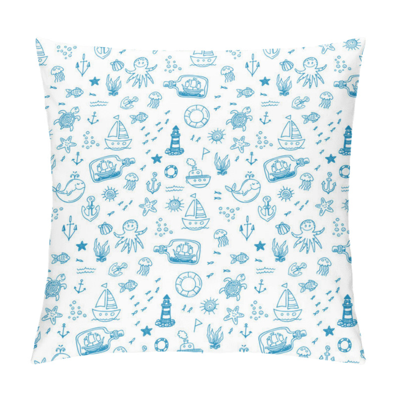 Personality  Nautical Seamless Background Pillow Covers
