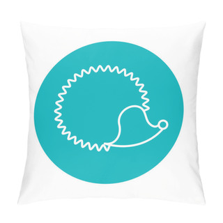 Personality  Circle Shape With Hedgehog Wild Animal Pillow Covers