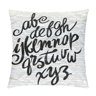 Personality  Vector Alphabet. Lettering And Custom Typography For Designs:  Pillow Covers