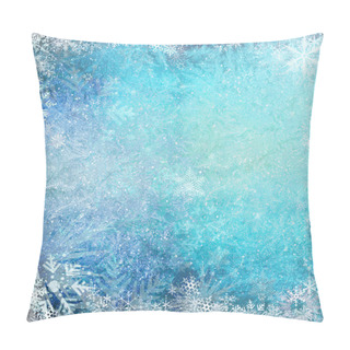 Personality  Blue Christmas Grunge Texture Background Pillow Covers