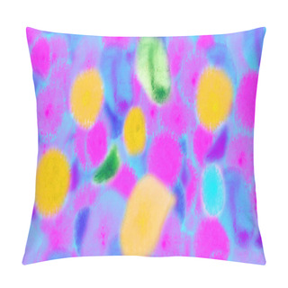 Personality  Abstract Graphic Watercolor Background. Mixed Art Media. Design Element Pillow Covers