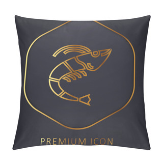 Personality  Animal Golden Line Premium Logo Or Icon Pillow Covers