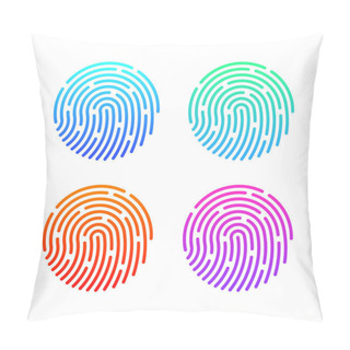 Personality  Fingerprint Set Illustration Pillow Covers