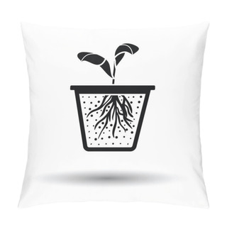 Personality  Seedling Icon With Shadow Design Pillow Covers