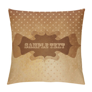 Personality  Vintage Background - Vector Illustration. Pillow Covers