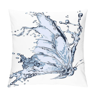 Personality  Water Splash Butterfly Pillow Covers