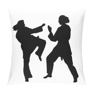 Personality  Women Karate Fight Pillow Covers