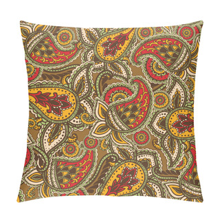 Personality  Decorative Background Hand-Drawn Henna Mehndi Abstract Mandala Flowers Pillow Covers