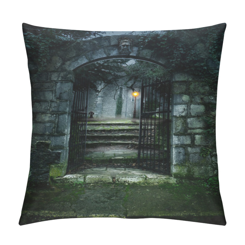 Personality  Haunted house pillow covers