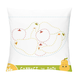 Personality  Connect The Dots, Game For Children, Fruit Bowl Pillow Covers