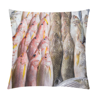 Personality  Fresh Seafood Background Pillow Covers
