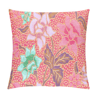 Personality  Abstract Bright Textile In Batik's. Pillow Covers