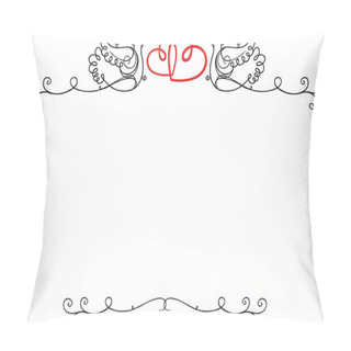 Personality  Wedding Vintage Frame Pillow Covers