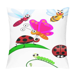 Personality  Cute Insect Cartoon Pillow Covers