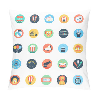 Personality  Circus Colored Vector Icons 1 Pillow Covers