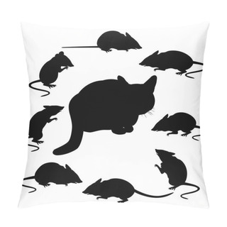 Personality  Cat And Mouse Pillow Covers