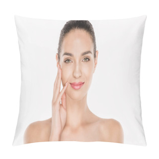 Personality  Woman With Perfect Skin Pillow Covers