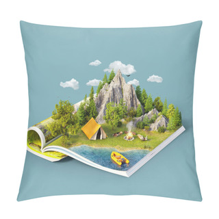 Personality  Mountain On Pages Pillow Covers