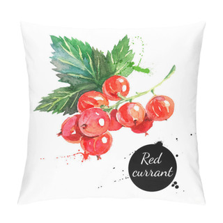 Personality  Watercolor Painting Red Currants Pillow Covers