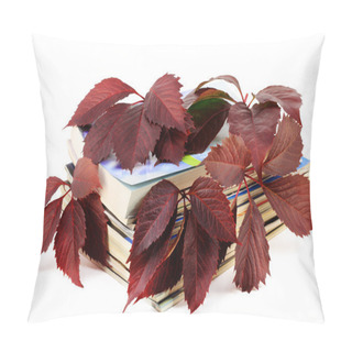 Personality  Magazines With Red Autumn Grapes Leaves Pillow Covers