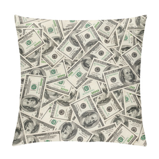 Personality  Dollars Seamless Background. Pillow Covers